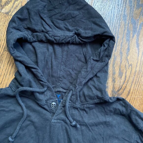 American Eagle black and blue hoodie LARGE classic fit - Picture 4 of 5
